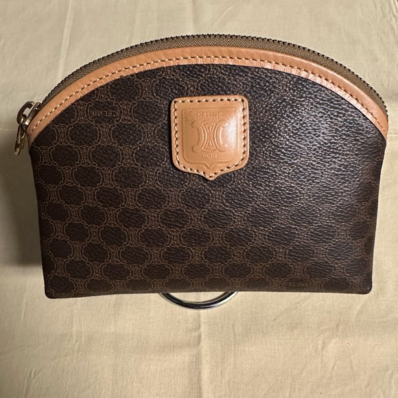 Celine Handbags - Celine cosmetic pouch / vintage make up bag EUC